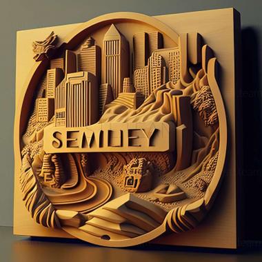 3D model SimCity Societies game (STL)